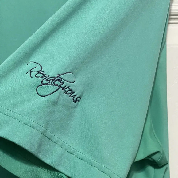 Peter Millar Summer Comfort Polo Shirt Size Large Green Golf Outdoor - Picture 6 of 7